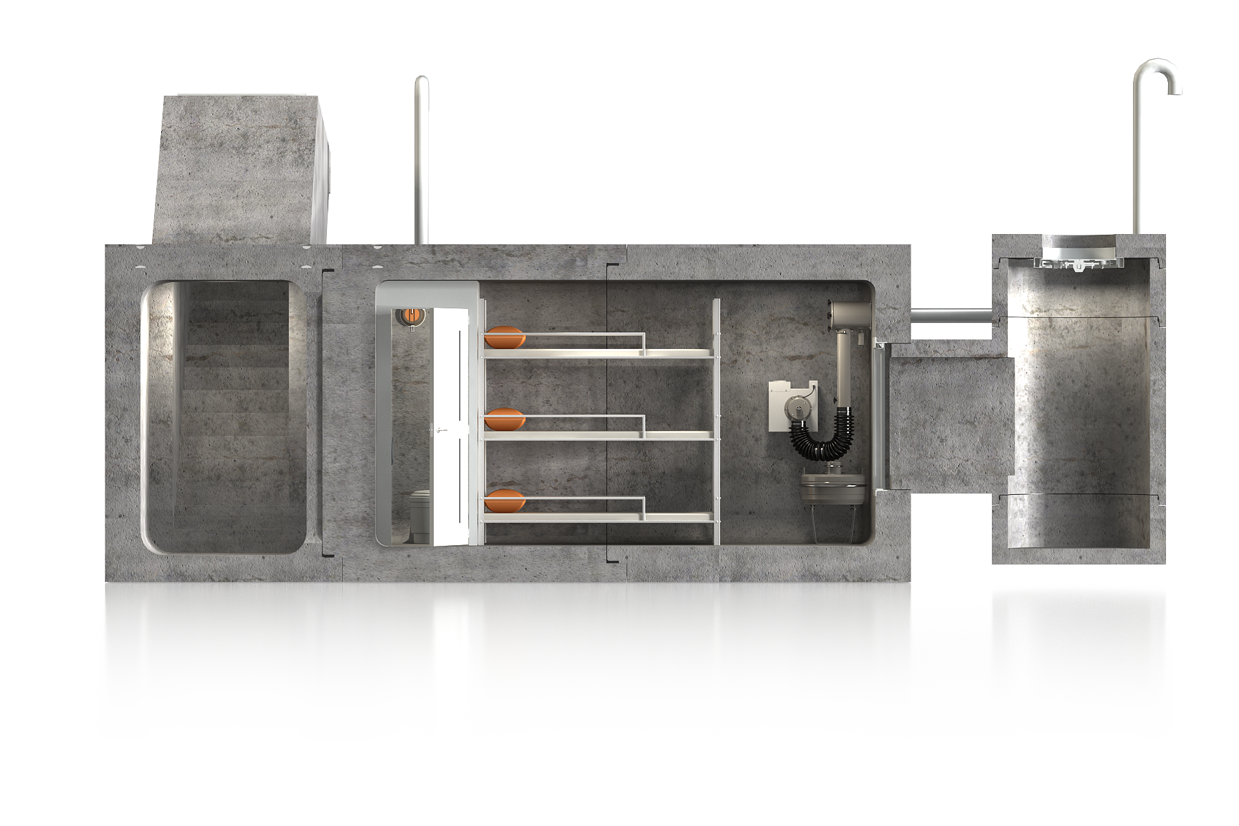 Modular Shelter_S_wiz_PP_przekroj bok B2